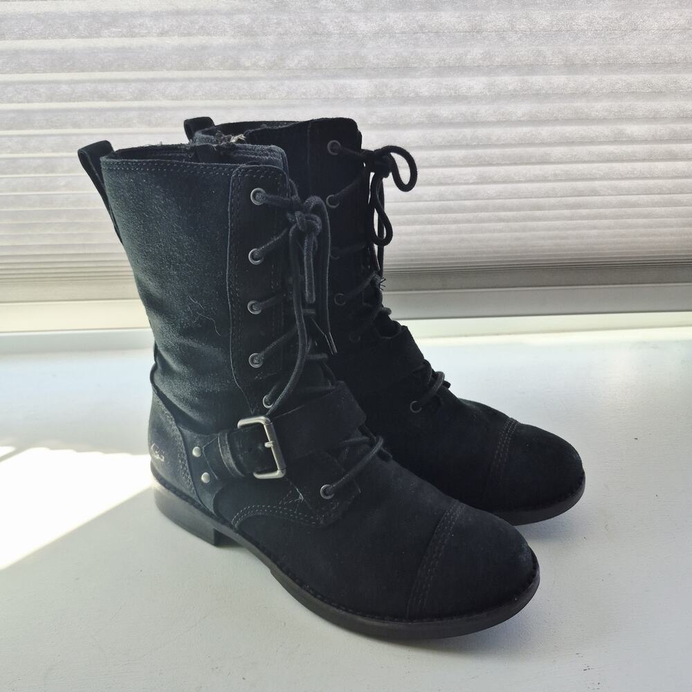UGG Australia Marela Suede Mid Calf Boot 1005687 Black Size 6